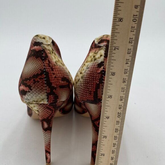 FSJ Women Classic Pointed Toe Snakeskin High Heels Pumps Slip on Stiletto - Picture 5 of 8